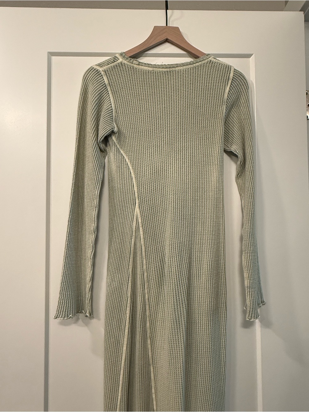 Free people casual Green asymmetrical rouched Maxi Dress - Picture 10 of 11